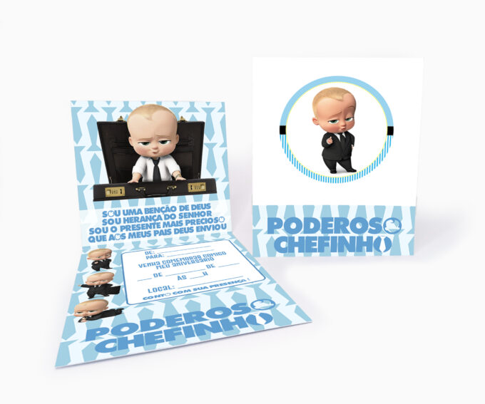 Convite Infantil Poderoso Chefinho (Sem Personalização) Envio Rápido