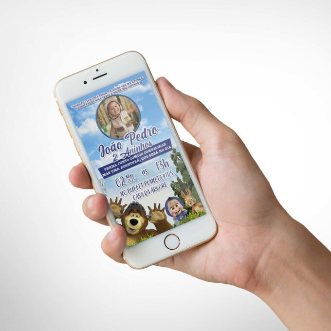 Convite Digital Infantil Personalizado - Para Whatsapp