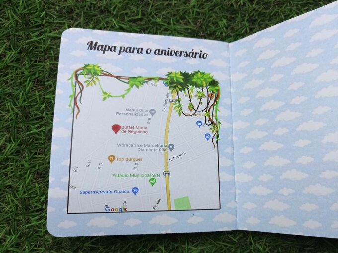 Convite Passaporte para aniversario Infantil Safari