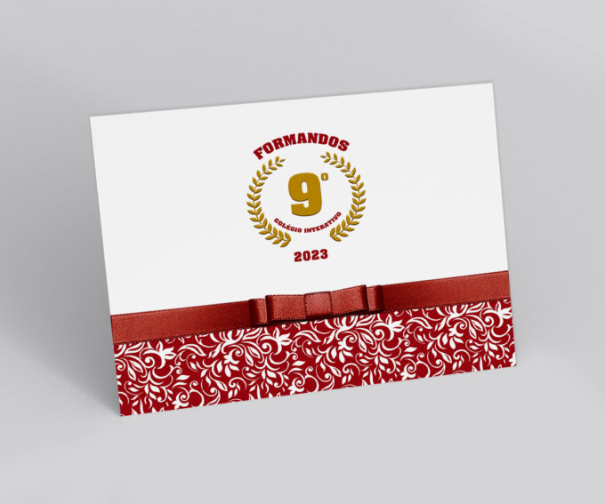 Convite Para Formatura Escolar Nono Ano Formandos Com Foto