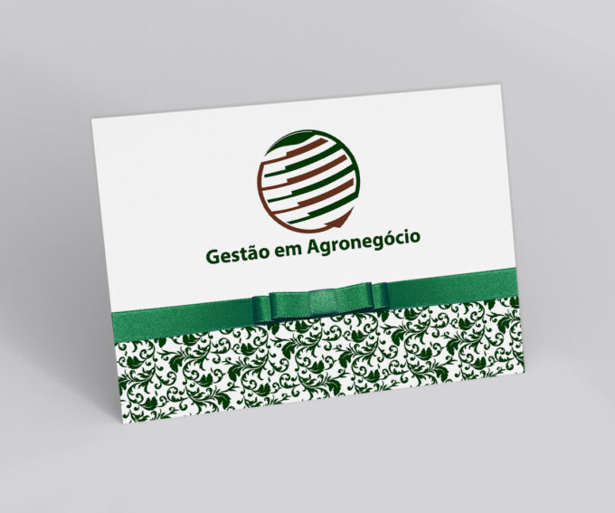 Convite Para Formatura Gestão em Agronegócio Verde Globo Terra