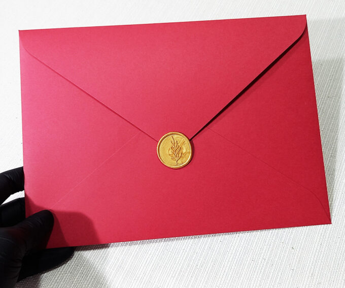 Convite com envelope carta Marsala casamento 15 anos aniversário
