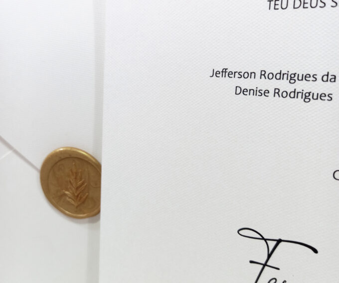 Convite com envelope carta casamento15 anos aniversário Papel especial