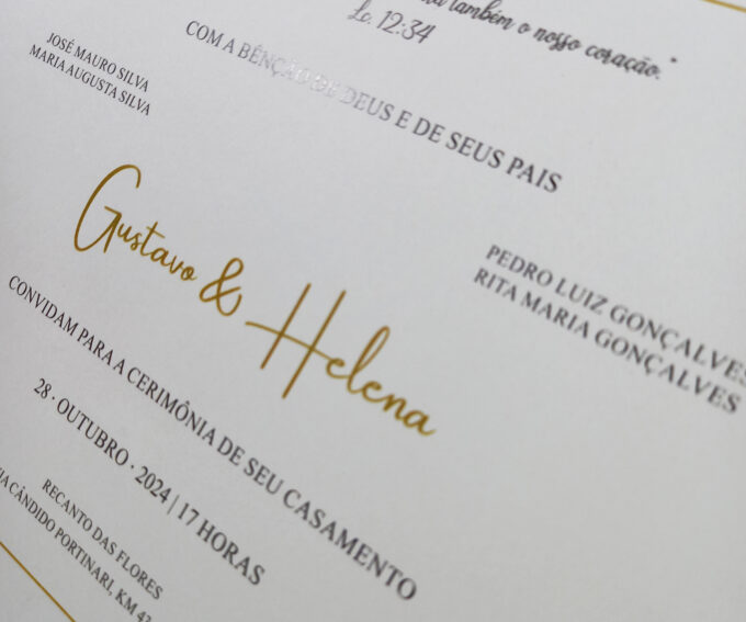Convite branco e dourado com envelope carta casamento15 anos aniversário Papel especial